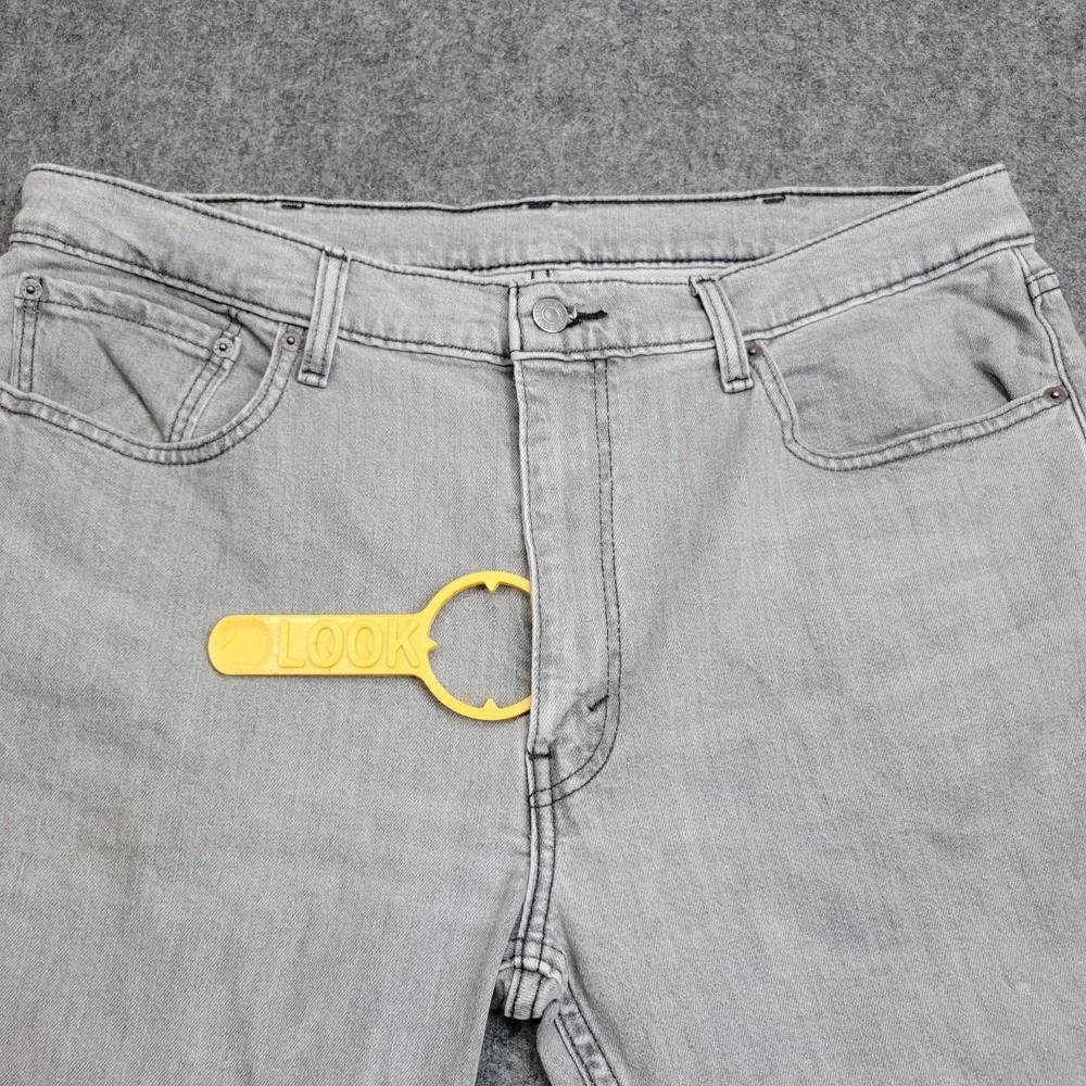 Levis‎ 514 Jeans Mens 38x30 Gray Denim Y2k Boho Streetwear Grunge Rodeo Red Tab